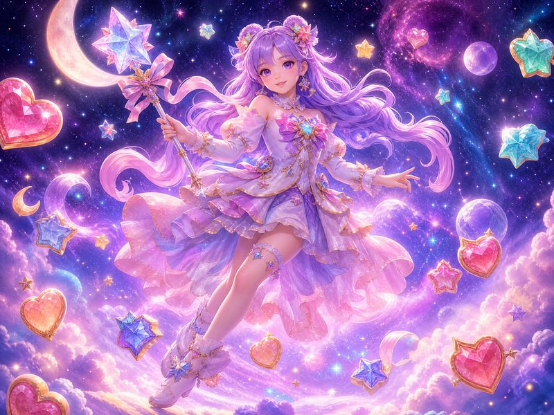 Ilustrasi tema permainan Starlight Princess dari Pragmatic Play
